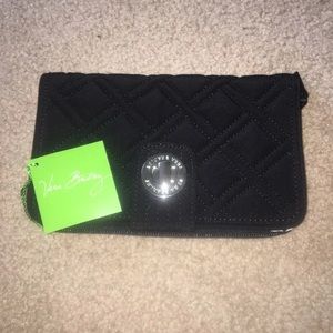 NWT Vera Bradley Turn Lock Wallet- Black